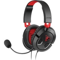 Turtle Beach Recon 50 Auriculares Gaming PC, PS4, PS5, Xbox One y Xbox Series X o S, Auriculares para gaming negro, PS4, PS5, Xbox One y Xbox Series X o S, Alámbrico, Juego, 20 - 20000 Hz, 530,7 g, Auriculares, Negro, Rojo