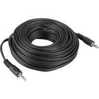 goobay AVK 119-1000 10.0m cable de audio 10 m 3,5mm negro, 3,5mm, Macho, 3,5mm, Macho, 10 m