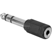 goobay A 170 conector Negro, Adaptador negro/Plateado, Negro, A granel