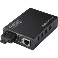 Digitus Convertidor de medios Fast Ethernet RJ45 / SC negro, 100Base-TX, 100Base-FX, IEEE 802.3, IEEE 802.3u, Ethernet rápido, 10,100 Mbit/s, Completo, Semi (dúplex)