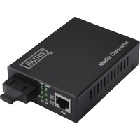Digitus Convertidores de red negro, 1000 Mbit/s, 1000Base-TX, 100Base-TX, 1000Base-LX, IEEE 802.3, IEEE 802.3u, IEEE 802.3z, Gigabit Ethernet, 10,100,1000 Mbit/s