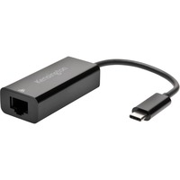 Kensington Adaptador de USB-C a Ethernet CA1100E negro, Alámbrico, USB Tipo C, Ethernet, 1000 Mbit/s, Negro