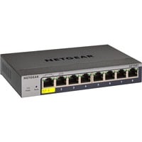 Netgear GS108T Gestionado L2 Gigabit Ethernet (10/100/1000) Gris, Interruptor/Conmutador Gestionado, L2, Gigabit Ethernet (10/100/1000), Bidireccional completo (Full duplex), Minorista