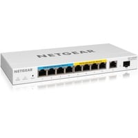 Netgear GS110TUP Gestionado L2/L3 Gigabit Ethernet (10/100/1000) Energía sobre Ethernet (PoE) Blanco, Interruptor/Conmutador Gestionado, L2/L3, Gigabit Ethernet (10/100/1000), Energía sobre Ethernet (PoE), Montaje en rack, Montaje de pared