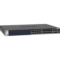 Netgear M4300-28G Gestionado L3 Gigabit Ethernet (10/100/1000) 1U Negro, Interruptor/Conmutador Gestionado, L3, Gigabit Ethernet (10/100/1000), Montaje en rack, 1U
