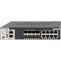 Netgear M4300-8X8F Gestionado L3 10G Ethernet (100/1000/10000) 1U Negro, Interruptor/Conmutador Gestionado, L3, 10G Ethernet (100/1000/10000), Montaje en rack, 1U