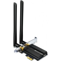 TP-Link Archer TX50E WLAN / Bluetooth 2402 Mbit/s, Adaptador Wi-Fi Inalámbrico, PCI Express, WLAN / Bluetooth, Wi-Fi 6 (802.11ax), 2402 Mbit/s, Negro, Metálico