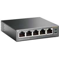 TP-Link TL-SF1005P No administrado Fast Ethernet (10/100) Energía sobre Ethernet (PoE) Negro, Interruptor/Conmutador No administrado, Fast Ethernet (10/100), Bidireccional completo (Full duplex), Energía sobre Ethernet (PoE)