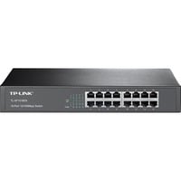 TP-Link TL-SF1016DS switch No administrado Fast Ethernet (10/100) Negro, Interruptor/Conmutador negro, No administrado, Fast Ethernet (10/100), Montaje en rack