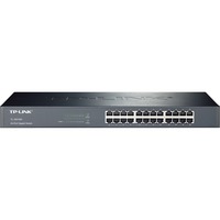 TP-Link TL-SG1024 No administrado Gigabit Ethernet (10/100/1000) 1U Negro, Interruptor/Conmutador negro, No administrado, Gigabit Ethernet (10/100/1000), Bidireccional completo (Full duplex), Montaje en rack, 1U, Minorista