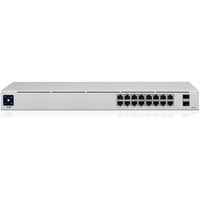 Ubiquiti UniFi 16-Port PoE , Interruptor/Conmutador gris, Gestionado, L2/L3, Gigabit Ethernet (10/100/1000), Energía sobre Ethernet (PoE), Montaje en rack, 1U