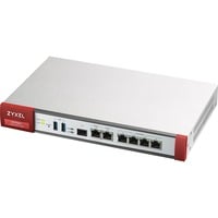 Zyxel ATP200 cortafuegos (hardware) Escritorio 2000 Mbit/s gris/Rojo, 2000 Mbit/s, 500 Mbit/s, 40 Gbit/s, 10 transacciones por segundo, 450/450 Gbit/s, 45,38 BTU/h