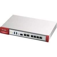Zyxel ATP200 cortafuegos (hardware) Escritorio 2 Gbit/s gris/Rojo, 2 Gbit/s, 0,5 Gbit/s, 40 Gbit/s, 10 transacciones por segundo, 450/450 Gbit/s, 45,38 BTU/h