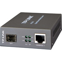 TP-Link MC220L convertidor de medio 1000 Mbit/s Multimodo, Monomodo Negro gris, 1000 Mbit/s, IEEE 802.1ab, IEEE 802.3i, IEEE 802.3u, IEEE 802.3z, Gigabit Ethernet, 1000 Mbit/s, UTP 5e, 5, SFP