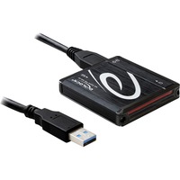 DeLOCK USB 3.0 Card Reader All in 1 lector de tarjeta USB 3.2 Gen 1 (3.1 Gen 1) Negro, Lector de tarjetas negro, CF, Memoria extraíble, microSDHC, MMC, MS Duo, MS PRO, MS PRO Duo, SD, SDHC, SDXC, xD, Negro, Windows XP, Vista, 7 Mac OS 10.5, 10.6, Linux ex Kernel 2.6, USB 3.2 Gen 1 (3.1 Gen 1), Caja, USB, Minorista