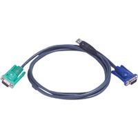 ATEN Cable KVM USB con SPHD 3 en 1 de 3 m negro, 3 m, VGA, Negro, HD-15, USB A, SPHD-15, Macho/Macho