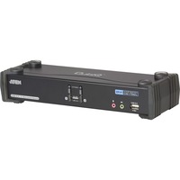 ATEN Switch KVMP™ DVI/Audio dual link (7.1 canales) USB de 2 puertos negro, 2560 x 1600 Pixeles, WQXGA, 3,3 W, Negro