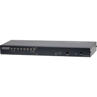ATEN Switch KVM por IP multi-interfaz Cat 5 de 8 puertos con acceso compartido desde consolas local/remota negro, 1920 x 1200 Pixeles, Ethernet, WUXGA, 8,7 W, Negro