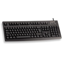 CHERRY G83-6104 teclado USB QWERTY Inglés de EE. UU. Negro negro, Completo (100%), Alámbrico, USB, QWERTY, Negro