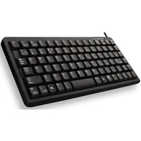 CHERRY G84-4100 teclado USB QWERTY Inglés de EE. UU. Negro negro, Mini, Alámbrico, USB, QWERTY, Negro