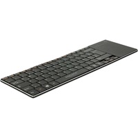 DeLOCK 12454 teclado para móvil Negro MicroUSB negro, Touchpad, Cualquier marca, Negro, Aluminio, Inalámbrico, MicroUSB