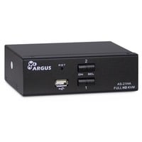 Inter-Tech AS-21HA HDMI interruptor KVM Negro, Switch KVM 1920 x 1440 Pixeles, Full HD+, Negro