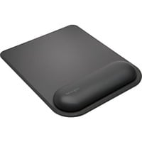 Kensington Alfombrilla reposamuñecas para ratón ErgoSoft, Alfombrilla de ratón negro, Negro, Monocromo, Descansa muñecas