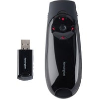 Kensington Presentador Expert™ Control del cursor inalámbrico con láser rojo negro/Negro brillante, RF, USB, 45 m, Negro