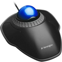 Kensington Trackball Orbit® con anillo de desplazamiento negro/Azul, Ambidextro, Óptico, USB tipo A, Negro