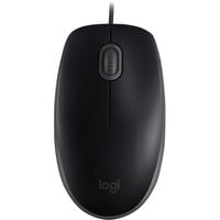 Logitech B110 Silent ratón Oficina Ambidextro USB tipo A Óptico 1000 DPI negro, Ambidextro, Óptico, USB tipo A, 1000 DPI, Negro