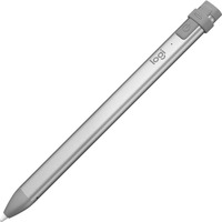 Logitech Crayon lápiz digital 20 g Gris, Bolígrafo para pantallas plateado/Gris, Tableta, Apple, Gris, iPad Pro 12.9" (3rd gen), iPad Pro 11", iPad (7th, 6th gen), iPad Air (3rd gen), iPad mini (5th gen), Acrilonitrilo butadieno estireno (ABS), Aluminio, Silicona, iOS