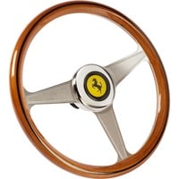 Thrustmaster 2960822 accesorio de controlador de juego Volante de carreras, Volante de recambio marrón/Plateado, Volante de carreras, Madera, Gris, Metal, China, 1 pieza(s), 108 mm