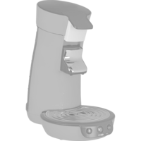Philips CSA230/61, Cafetera monodosis negro