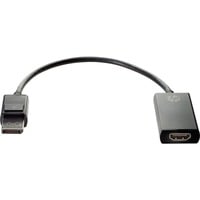 HP Adaptador DisplayPort a HDMI True 4K negro, DisplayPort, HDMI tipo A (Estándar), Macho, Hembra, Negro, Negocios