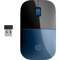 HP Ratón inalámbrico Z3700 negro/Azul, Ambidextro, Blue LED, RF inalámbrico, 1200 DPI, Negro, Azul