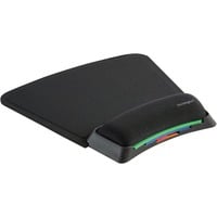 Kensington Alfombrilla para ratón SmartFit, Alfombrilla de ratón negro, Negro, Monocromo, Descansa muñecas, Alfombrilla de ratón para juegos
