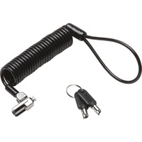 Kensington Candado portátil con llave para ordenadores portátiles NanoSaver®, Castillo negro/Plateado, 2,3 m, Kensington, Llave, Acero al carbón, Negro, Plata