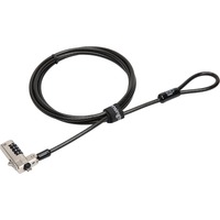 Kensington N17 cable antirrobo Negro 1 m, Cerradura de código negro, 1 m, Cerradura con combinación, Acero al carbón, Negro