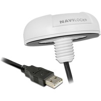 Navilock NL-8022MU módulo receptor gps USB Blanco USB, L1, 1575,42 MHz, 26 s, 1 s, GGA,GSA,GSV,RMC,VTG