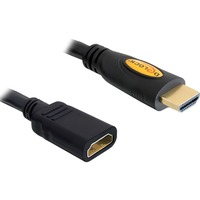 DeLOCK 3m HDMI cable HDMI HDMI tipo A (Estándar) Negro, Cable alargador negro, 3 m, HDMI tipo A (Estándar), HDMI tipo A (Estándar), 3D, Negro