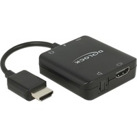 DeLOCK 62784 convertidor de audio Negro, Adaptador negro, Micro-USB B, 16 / 20 / 24 bit, 32 / 44.1 / 48 / 88.2 / 96 kHz