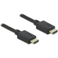 DeLOCK 85388 cable HDMI 2 m HDMI tipo A (Estándar) Negro negro, 2 m, HDMI tipo A (Estándar), HDMI tipo A (Estándar), 3D, 48 Gbit/s, Negro