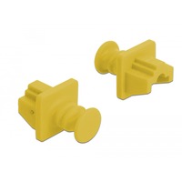 DeLOCK 86511 tapón antipolvo para puerto 10 pieza(s) RJ-45, Tapa protectora amarillo, RJ-45, Plástico, Amarillo, Conmutador (dispositivo de red), 18 mm, 21 mm