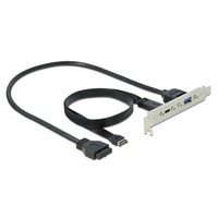 DeLOCK 89934 cable USB 0,5 m USB 3.2 Gen 2 (3.1 Gen 2) USB C USB A Negro, Tapa de ranura negro, 0,5 m, USB C, USB A, USB 3.2 Gen 2 (3.1 Gen 2), 10000 Mbit/s, Negro
