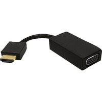 ICY BOX IB-AC502 VGA (D-Sub) HDMI tipo A (Estándar) Negro, Adaptador negro, VGA (D-Sub), HDMI tipo A (Estándar), Macho, Hembra, Negro