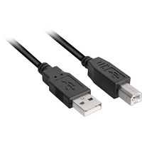 Sharkoon 4044951015245 cable USB 0,5 m USB 2.0 USB A USB B Negro negro, 0,5 m, USB A, USB B, USB 2.0, Macho/Macho, Negro