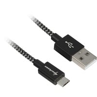 Sharkoon Cable USB 2.0, conector USB-A > conector Micro-USB negro/Gris
