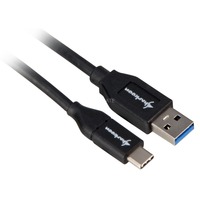 Sharkoon Cable USB 3.2 Gen 2, conector USB-A > conector USB-C negro