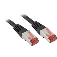 goobay 68687 cable de red Negro 0,5 m Cat6 S/FTP (S-STP) negro, 0,5 m, Cat6, S/FTP (S-STP), RJ-45, RJ-45
