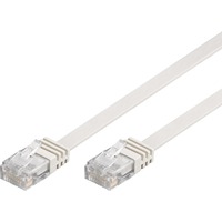 goobay 93358 cable de red Blanco 1 m Cat5e U/UTP (UTP) blanco, 1 m, Cat5e, U/UTP (UTP), RJ-45, RJ-45